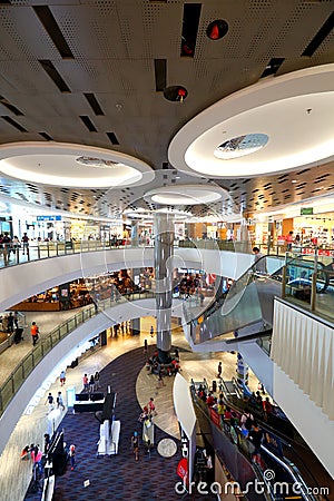 Singapore : Waterway Point shopping centre Editorial Stock Photo